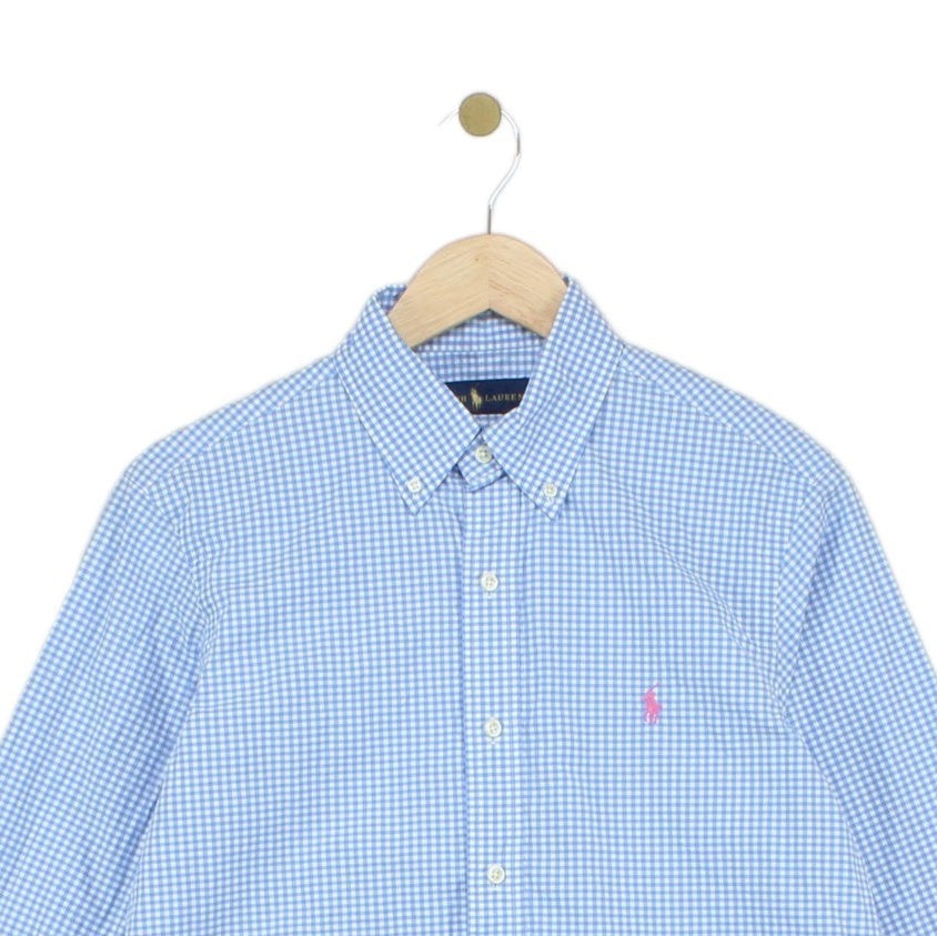 Mens Check Shirt Button Up Classic