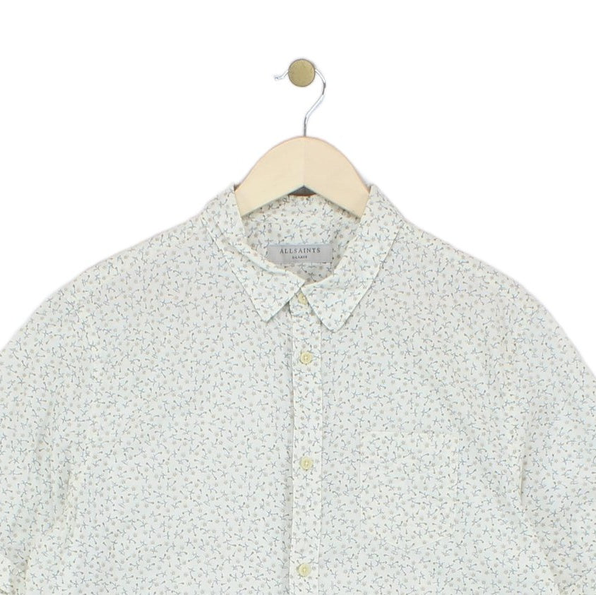 Mens Floral Shirt Summer Short Sleeve Lightweight