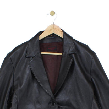 Womens Leather Blazer