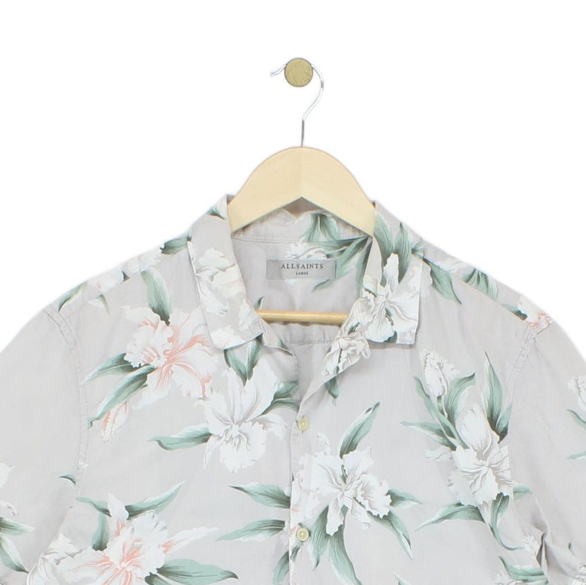 Mens Floral Shirt Summer Short Sleeve