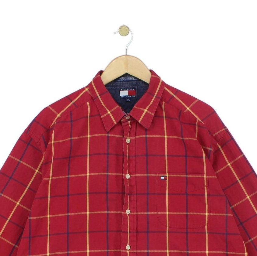Mens Plaid Shirt Button Up