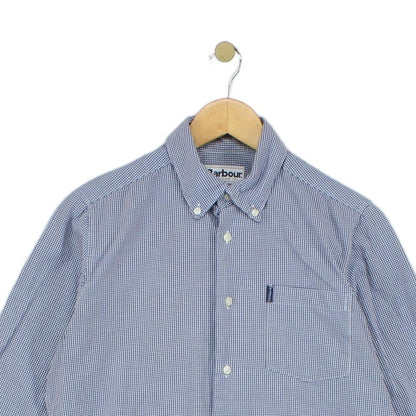 Mens Check Shirt Tailored Button Up Long Sleeve
