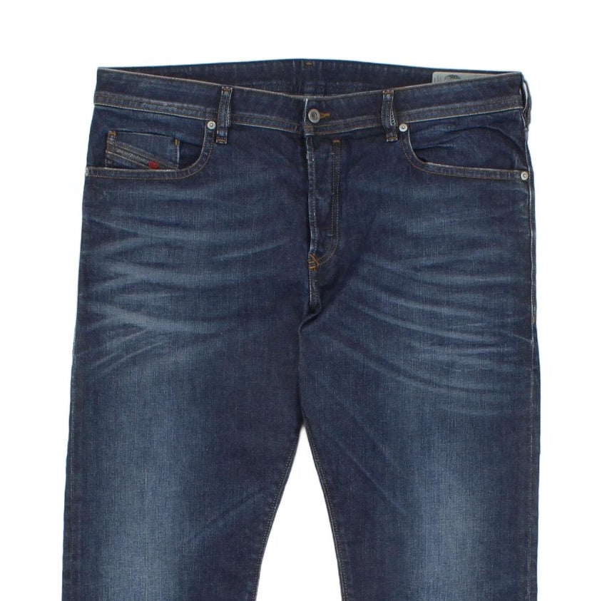 Mens Buster Jeans Regular Slim Tapered Denim