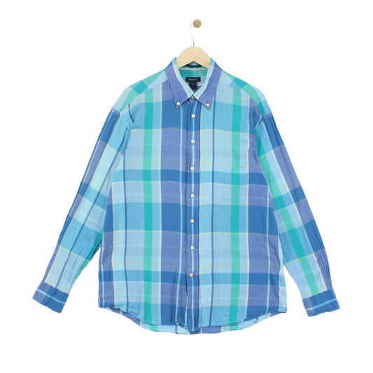 Mens Plaid Shirt Button Up Long Sleeve