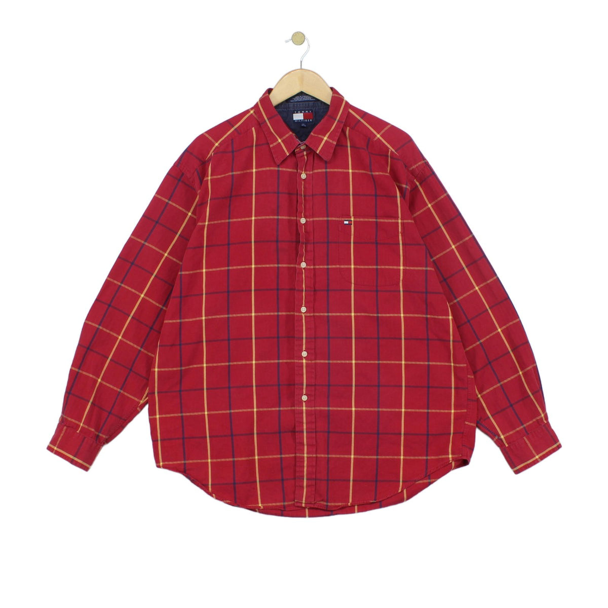 Mens Plaid Shirt Button Up