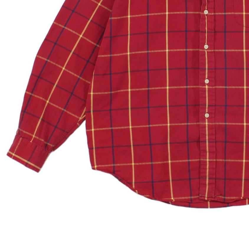 Mens Plaid Shirt Button Up