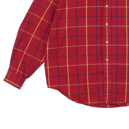Mens Plaid Shirt Button Up