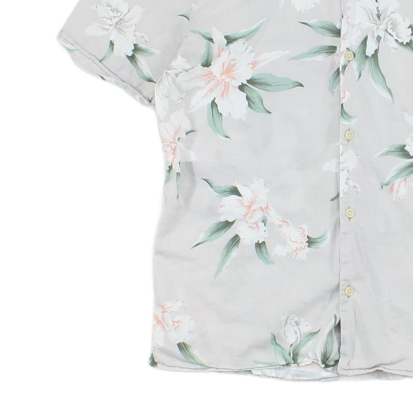 Mens Floral Shirt Summer Short Sleeve