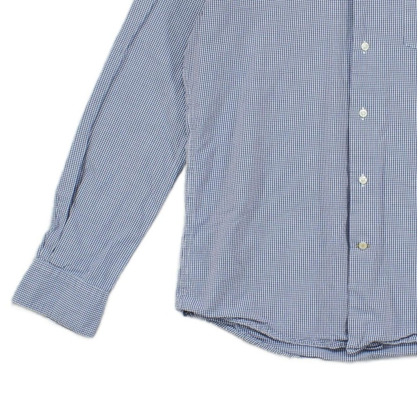 Mens Check Shirt Tailored Button Up Long Sleeve