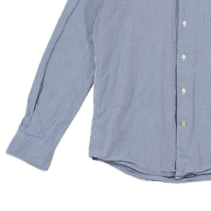Mens Check Shirt Tailored Button Up Long Sleeve