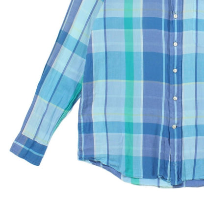 Mens Plaid Shirt Button Up Long Sleeve