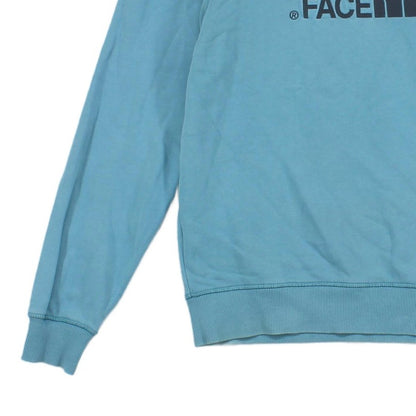 Mens Spell Out Sweatshirt Embroidered Crew Neck