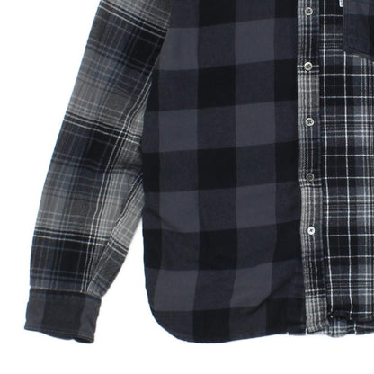 Mens Plaid Shirt Slim Fit Long Sleeve Button Up