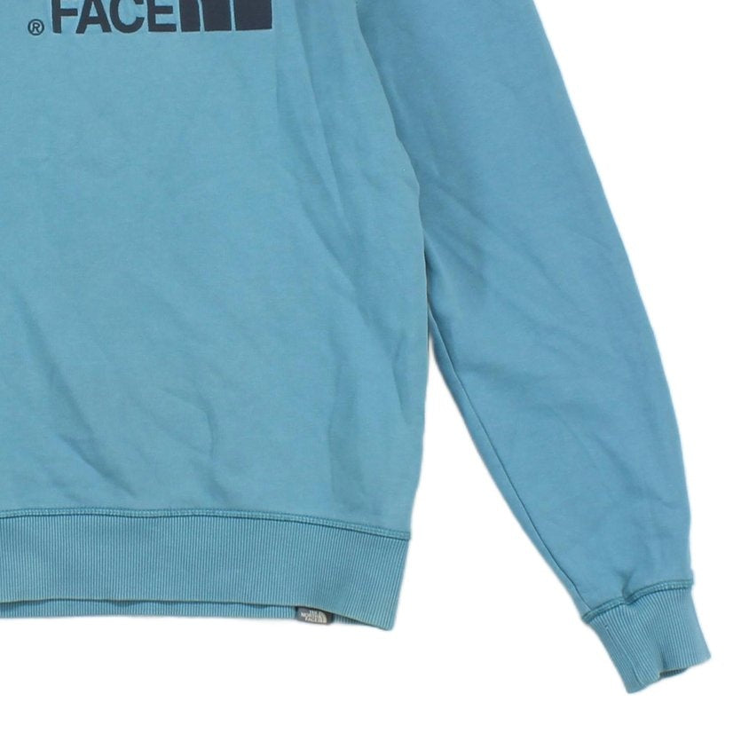 Mens Spell Out Sweatshirt Embroidered Crew Neck