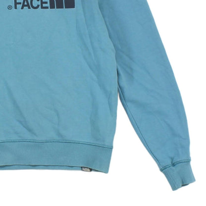 Mens Spell Out Sweatshirt Embroidered Crew Neck