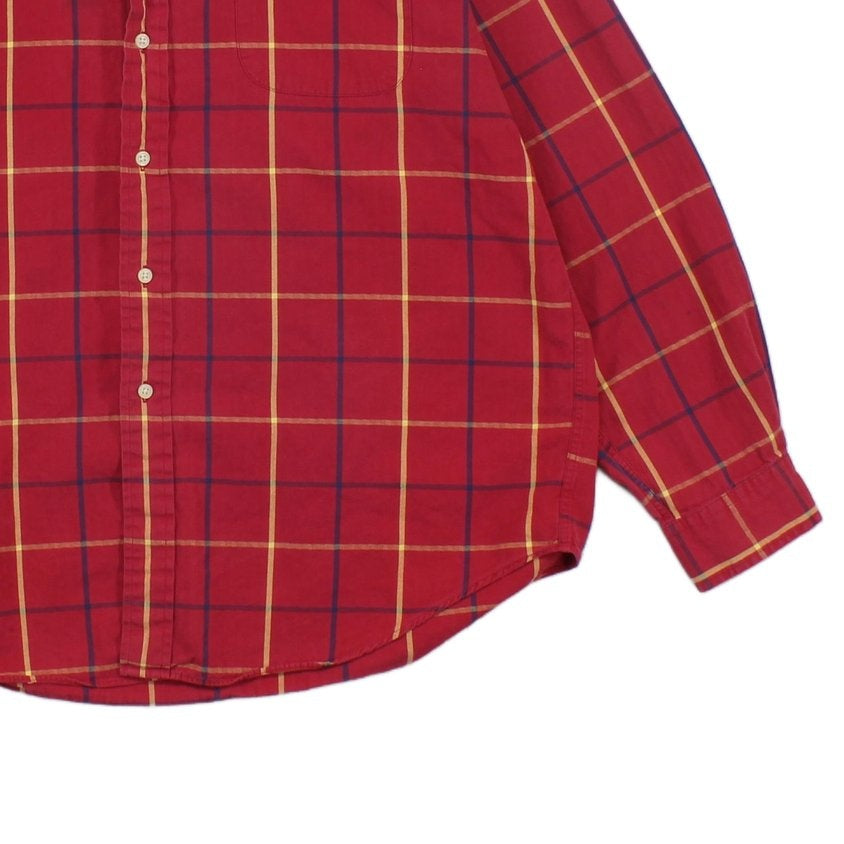 Mens Plaid Shirt Button Up