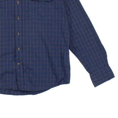 Mens Plaid Shirt Button Up Long Sleeve