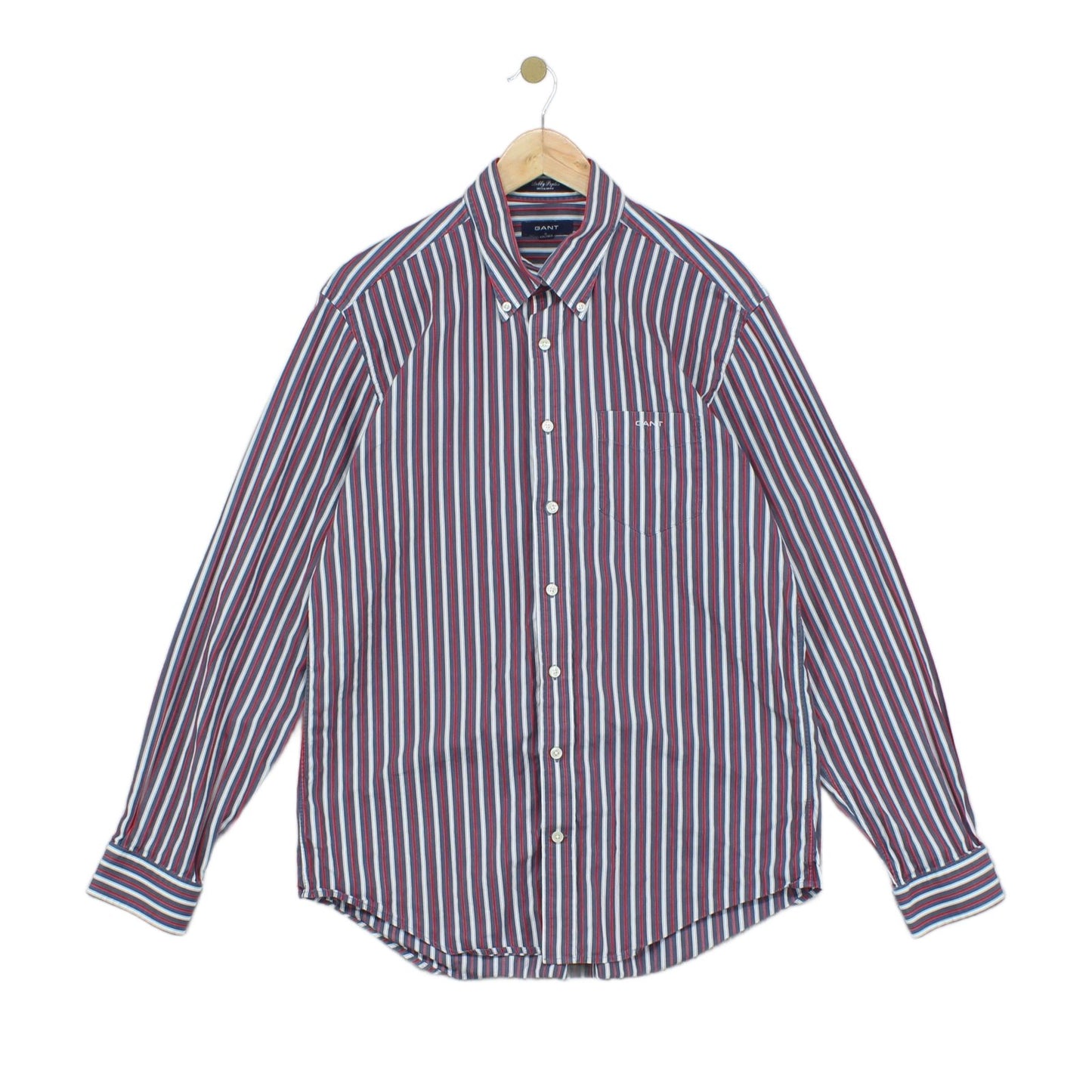 Mens Striped Shirt Button Up Long Sleeve