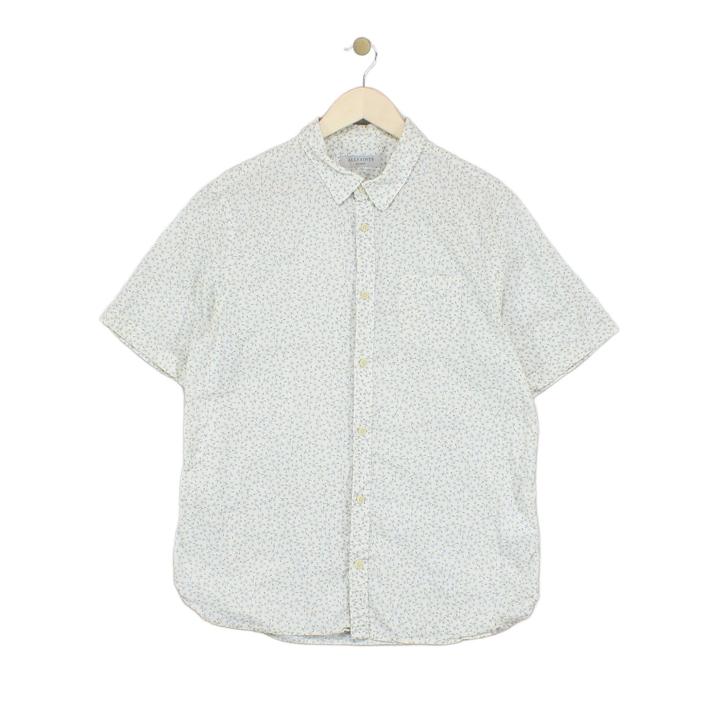 Mens Floral Shirt Summer Short Sleeve Lightweight