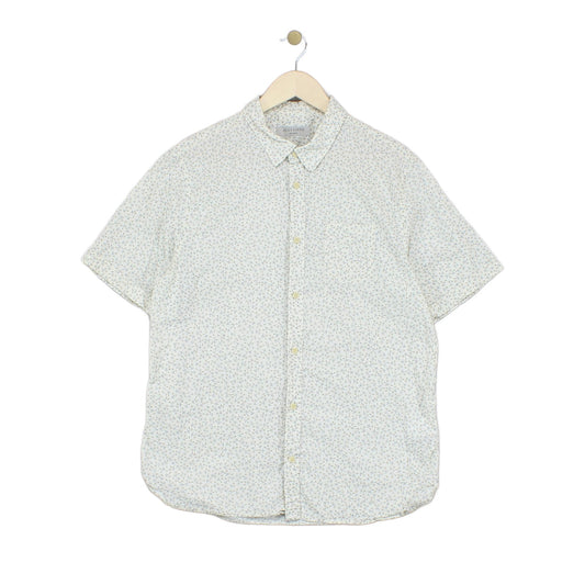 Mens Floral Shirt Summer Short Sleeve Lightweight