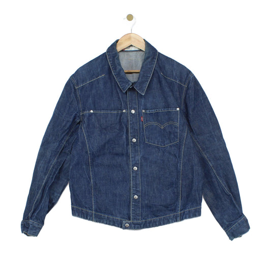 Mens Denim Jacket Snap Button