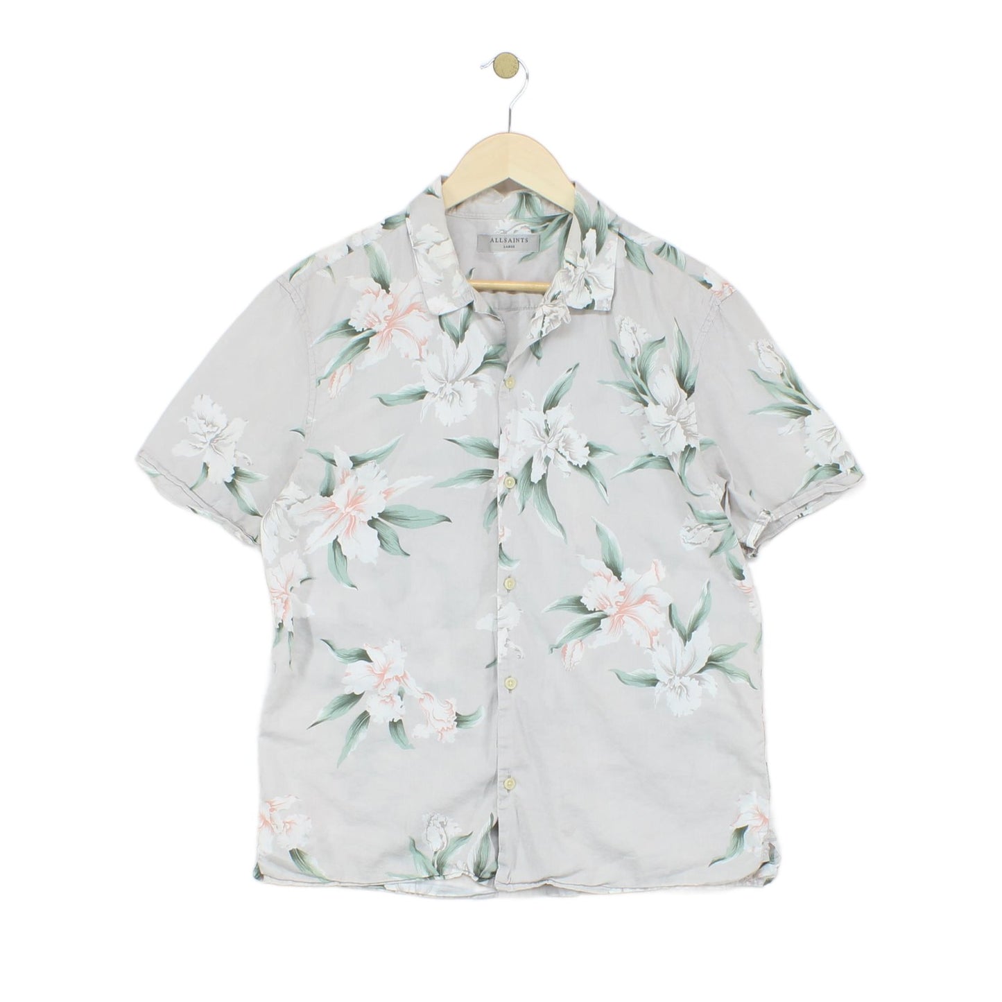 Mens Floral Shirt Summer Short Sleeve