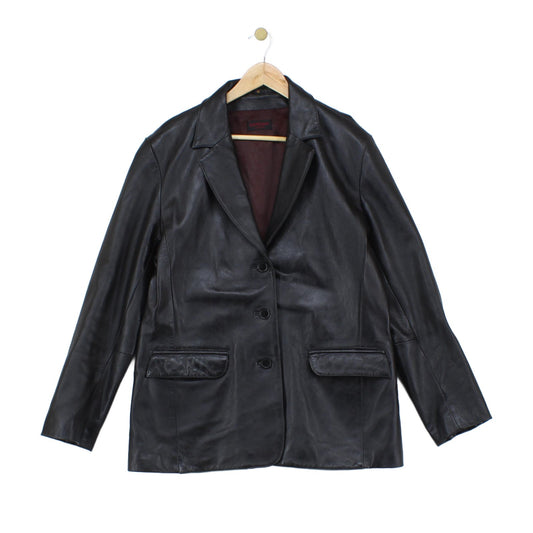 Womens Leather Blazer
