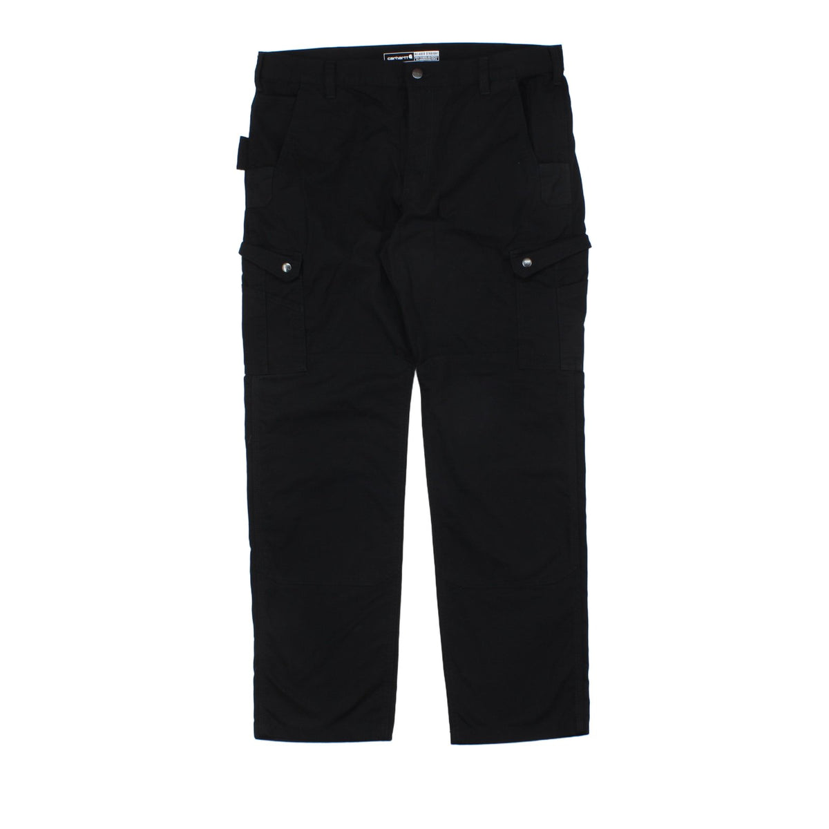Mens Cargo Trousers Relaxed Straight Utility Workwear