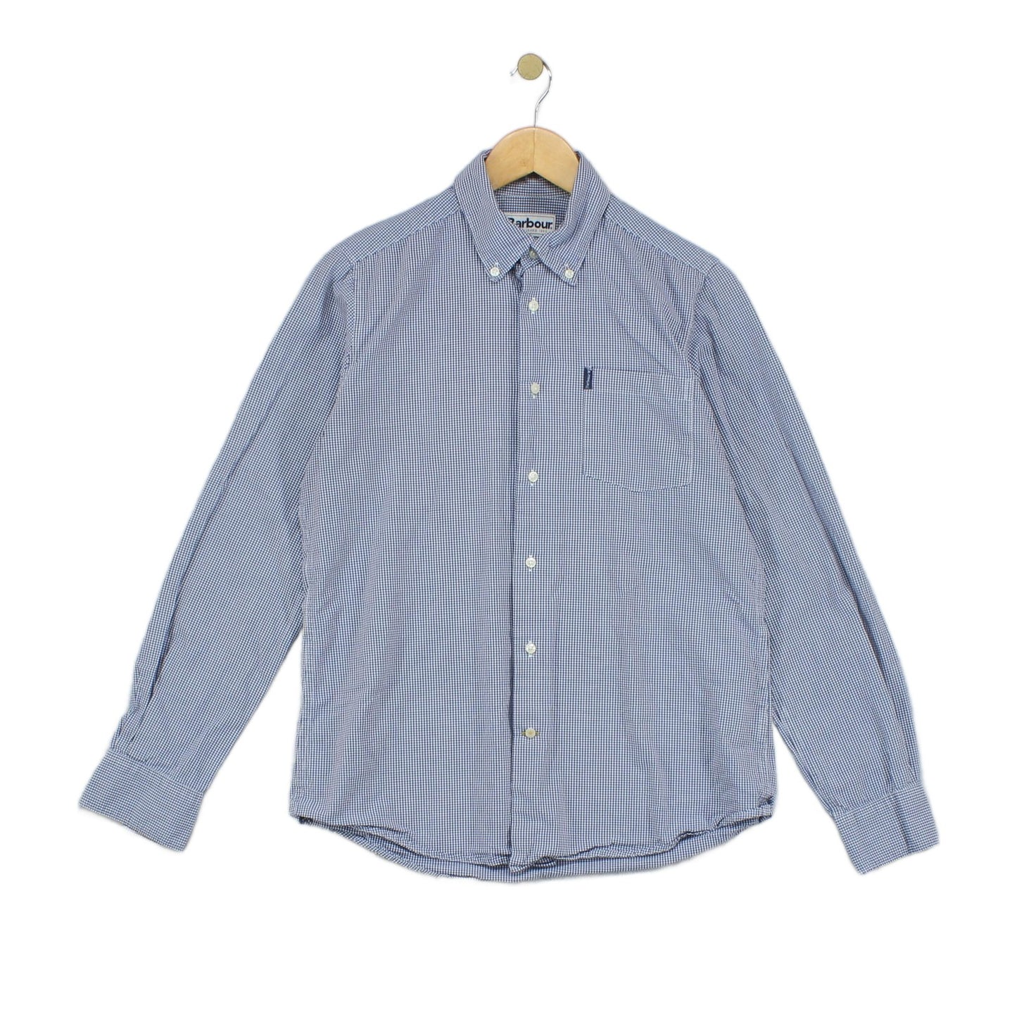 Mens Check Shirt Tailored Button Up Long Sleeve