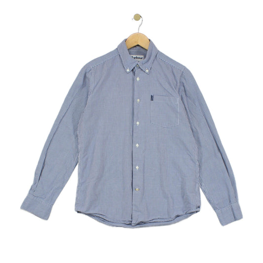 Mens Check Shirt Tailored Button Up Long Sleeve
