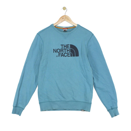 Mens Spell Out Sweatshirt Embroidered Crew Neck