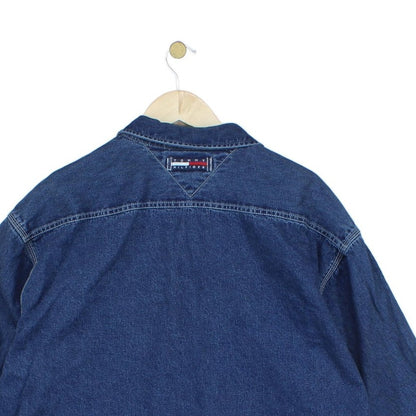 Mens Denim Shirt Long Sleeve Cotton