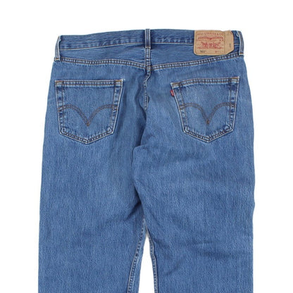 Mens 501 Jeans Classic Fit Straight Leg Denim Cotton