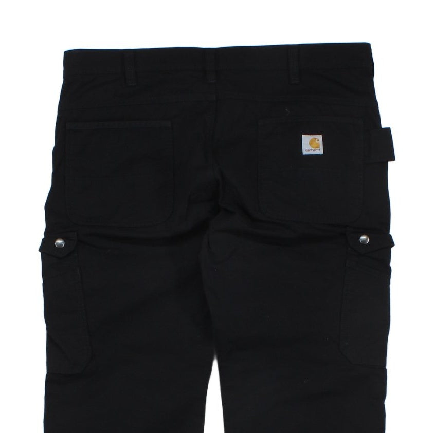 Mens Cargo Trousers Relaxed Straight Utility Workwear
