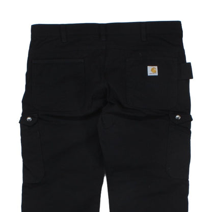 Mens Cargo Trousers Relaxed Straight Utility Workwear