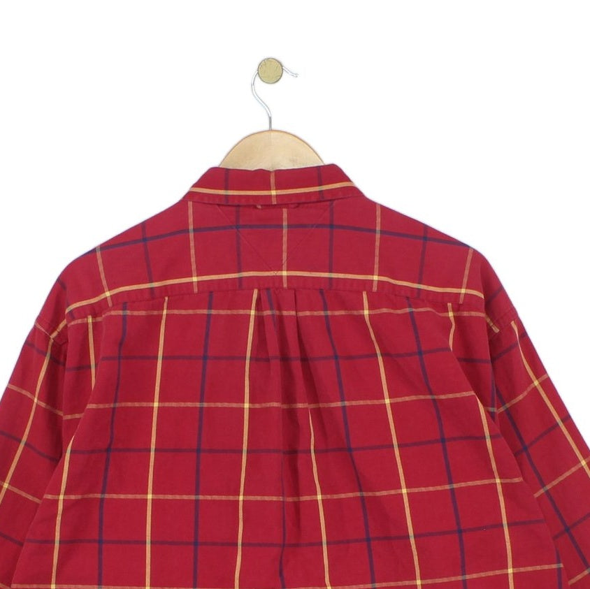 Mens Plaid Shirt Button Up