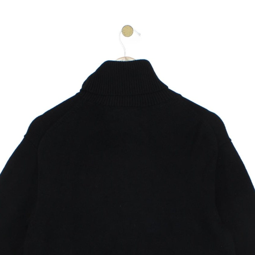 Mens Roll Neck Jumper Knit Pullover
