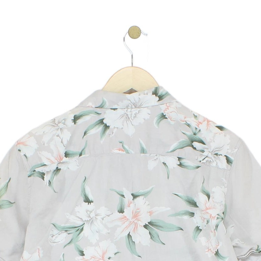 Mens Floral Shirt Summer Short Sleeve