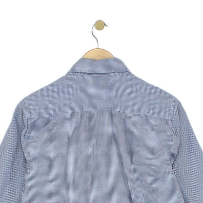 Mens Check Shirt Tailored Button Up Long Sleeve