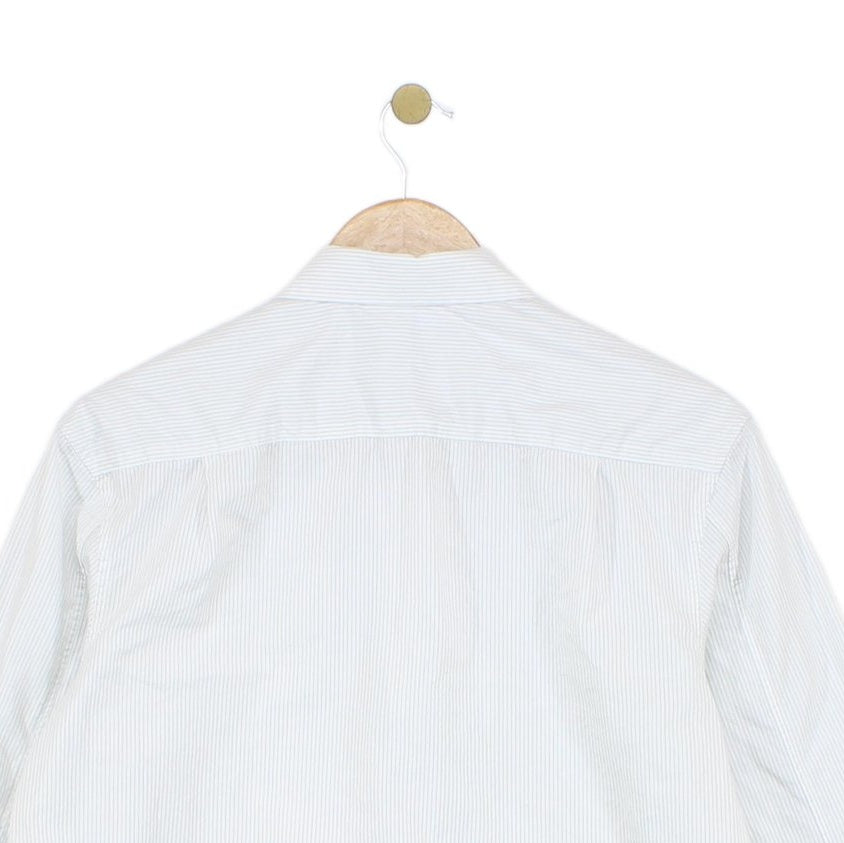 Mens Striped Shirt Long Sleeve Button Up