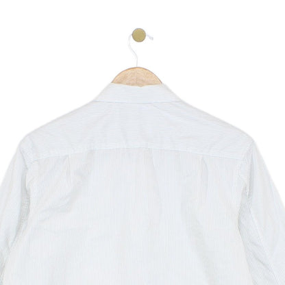 Mens Striped Shirt Long Sleeve Button Up