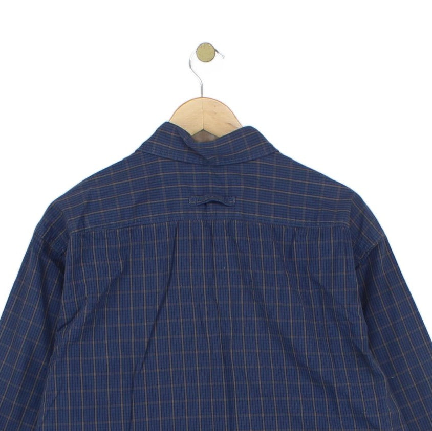 Mens Plaid Shirt Button Up Long Sleeve