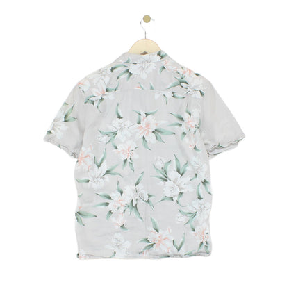 Mens Floral Shirt Summer Short Sleeve