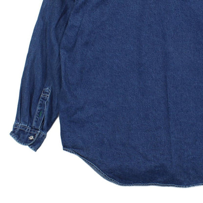 Mens Denim Shirt Long Sleeve Cotton