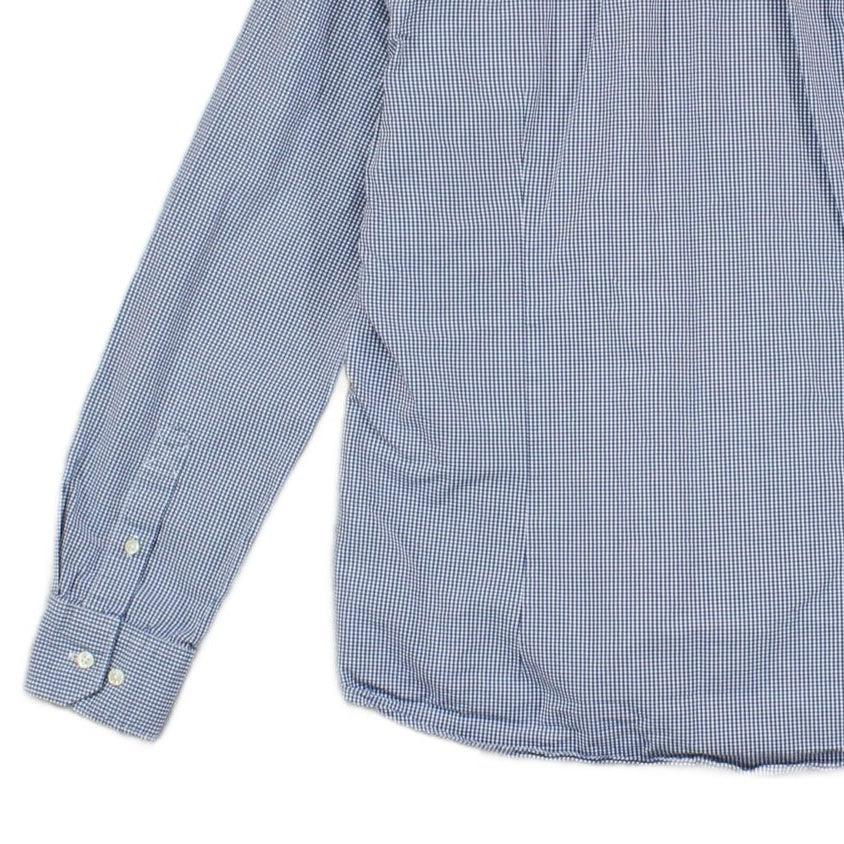 Mens Check Shirt Tailored Button Up Long Sleeve