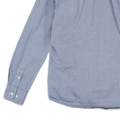 Mens Check Shirt Tailored Button Up Long Sleeve