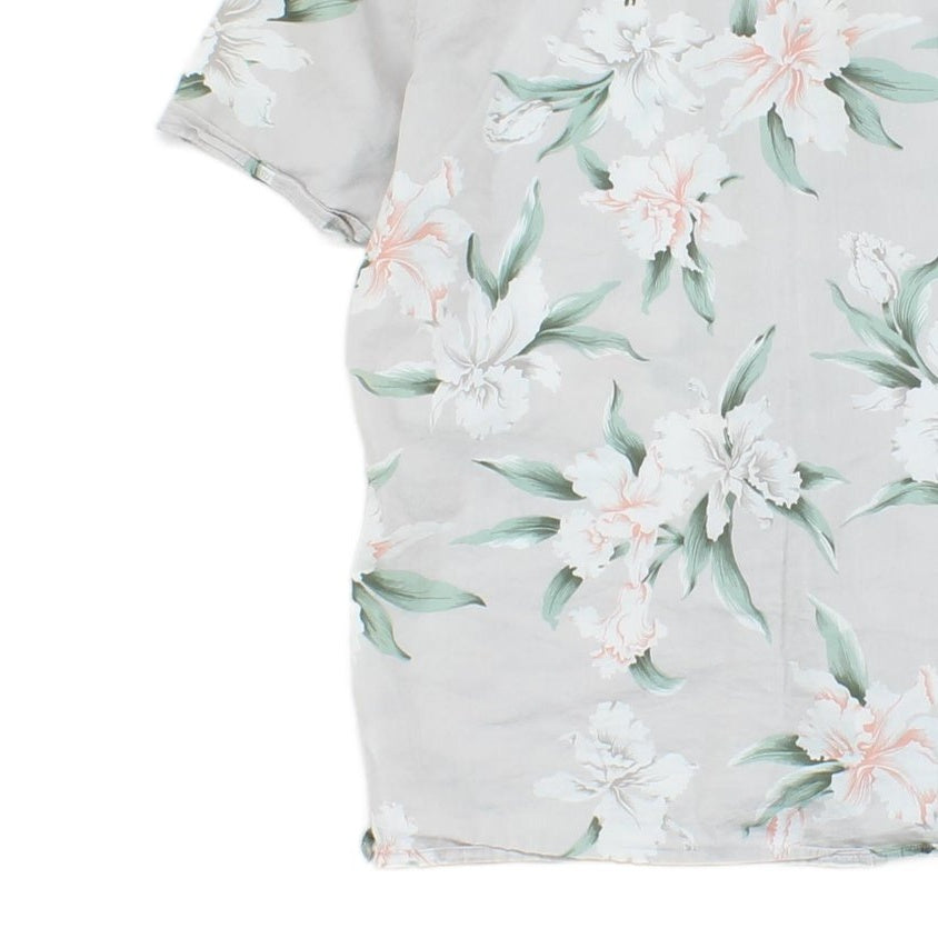 Mens Floral Shirt Summer Short Sleeve