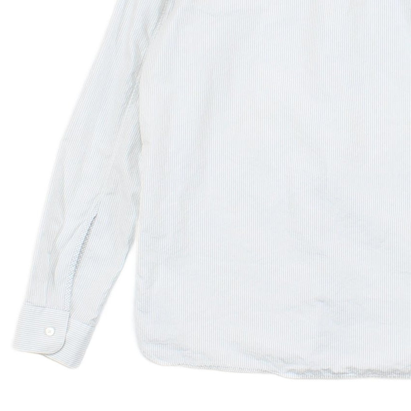 Mens Striped Shirt Long Sleeve Button Up