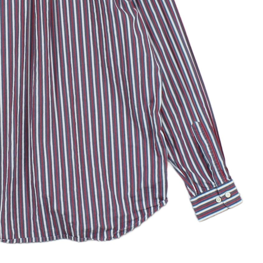 Mens Striped Shirt Button Up Long Sleeve