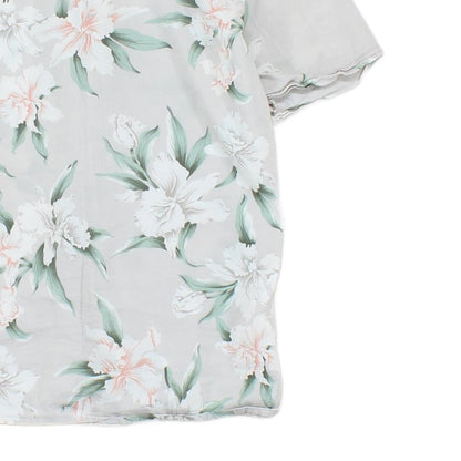Mens Floral Shirt Summer Short Sleeve